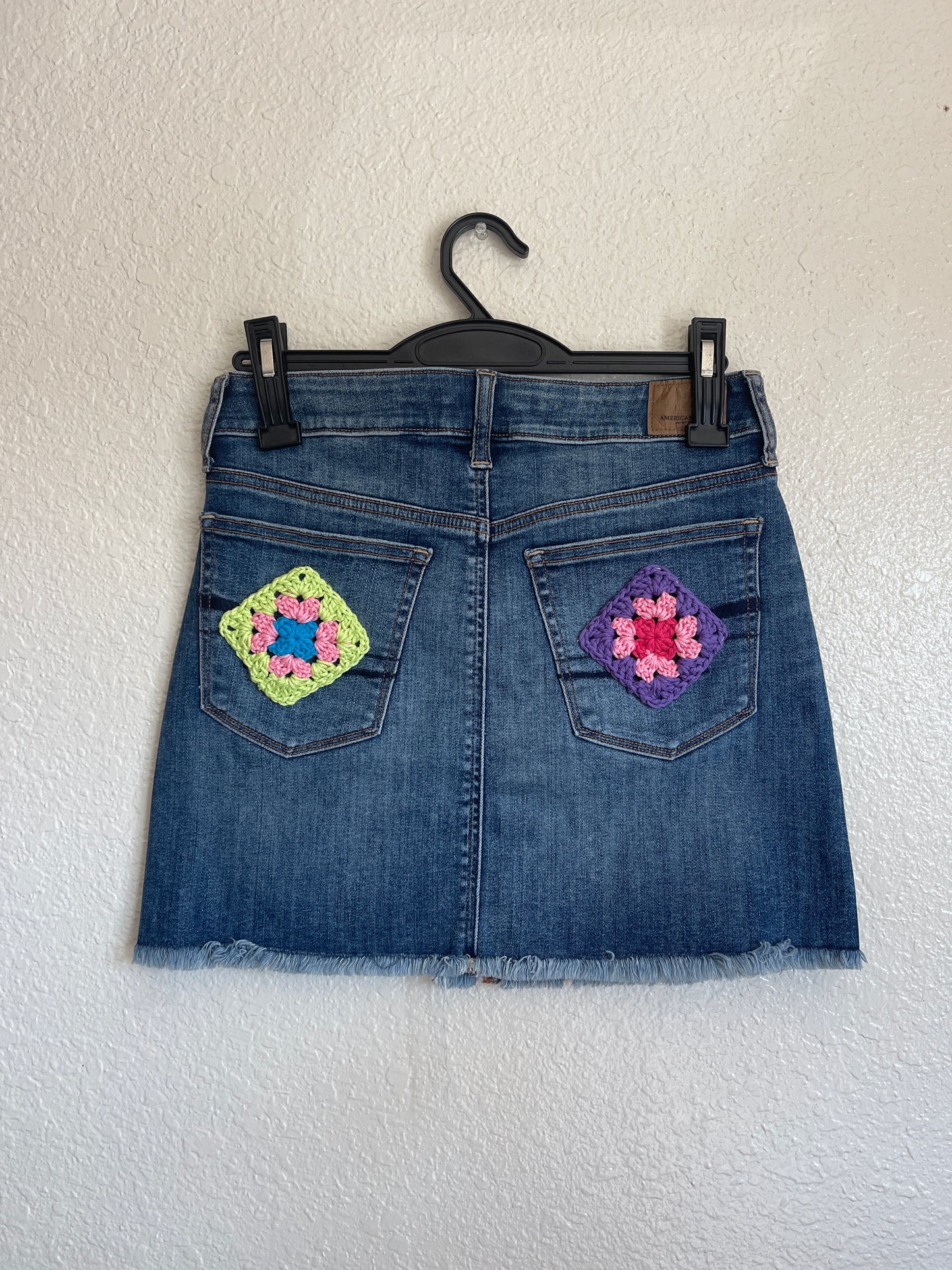 Upcycled Granny Square Skirt