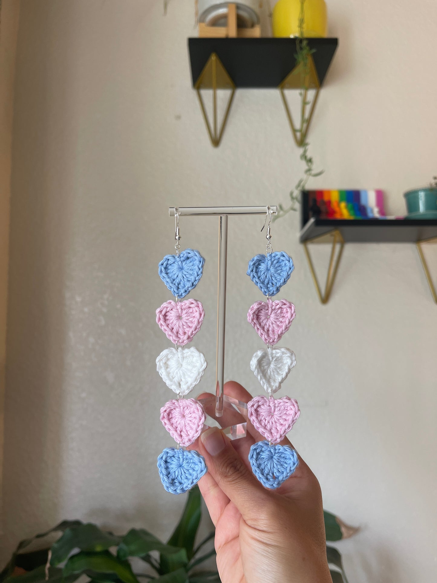 Trans Pride Earrings 5-tier