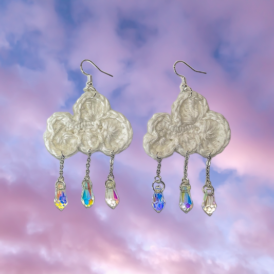 Crystal Rain Cloud Earrings