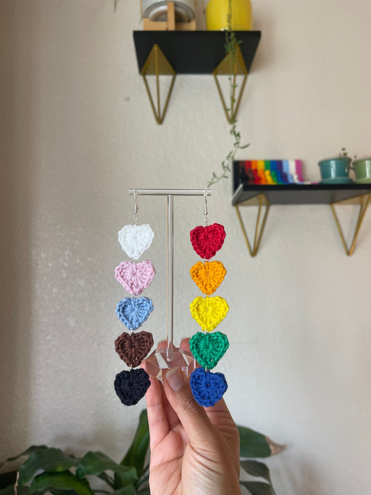 Progress Pride Earrings 5-tier